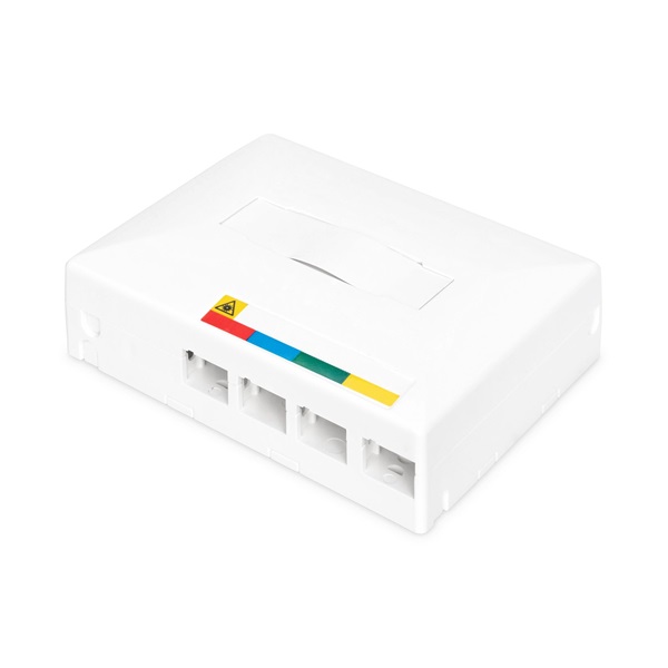 DIGITUS DN-931093 8 szálas 4x SC SX 4x LC DX IP45 DIN/fali optikai FTTX/FTTH üres elosztó doboz