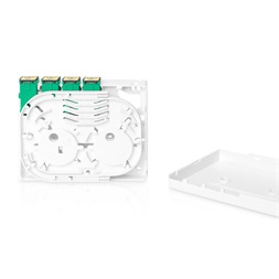 DIGITUS DN-931094 8 szálas 4x SC/APC SX 4x LC DX IP45 DIN/fali optikai FTTX/FTTH elosztó doboz toldóval
