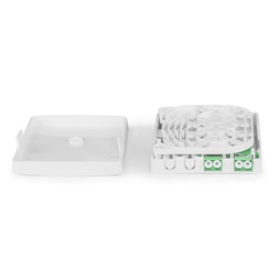 DIGITUS DN-931096 4 szálas 2x LC/APC DX fali optikai FTTX/FTTH elosztó doboz toldóval