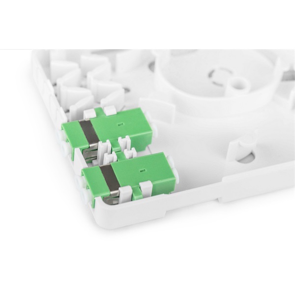 DIGITUS DN-931096 4 szálas 2x LC/APC DX fali optikai FTTX/FTTH elosztó doboz toldóval