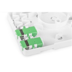 DIGITUS DN-931096 4 szálas 2x LC/APC DX fali optikai FTTX/FTTH elosztó doboz toldóval