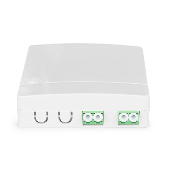 DIGITUS DN-931096 4 szálas 2x LC/APC DX fali optikai FTTX/FTTH elosztó doboz toldóval