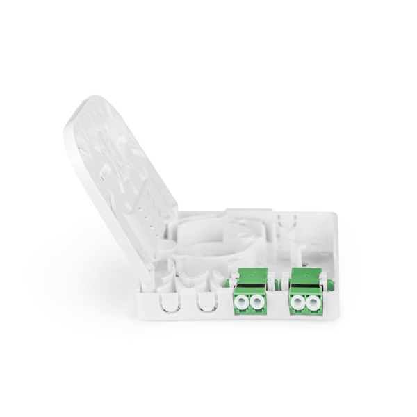DIGITUS DN-931096 4 szálas 2x LC/APC DX fali optikai FTTX/FTTH elosztó doboz toldóval