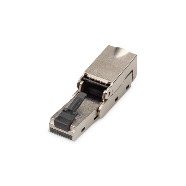 DIGITUS DN-93636 Szerszám nélkül közvetlenül szerelhető árnyékolt hajlítható dugó Cat6A kábelekhez