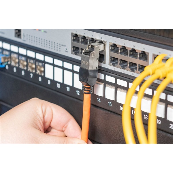 DIGITUS DN-93636 Szerszám nélkül közvetlenül szerelhető árnyékolt hajlítható dugó Cat6A kábelekhez