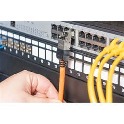 DIGITUS DN-93636 Szerszám nélkül közvetlenül szerelhető árnyékolt hajlítható dugó Cat6A kábelekhez
