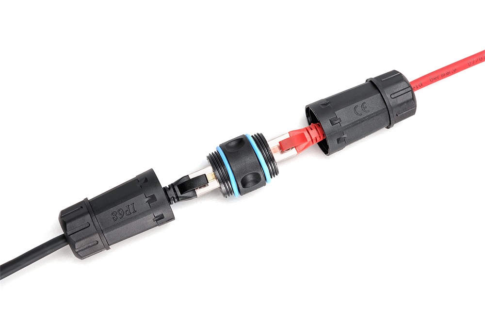 DIGITUS DN-93905-OD CAT6A IP68 kültéri RJ45 toldó