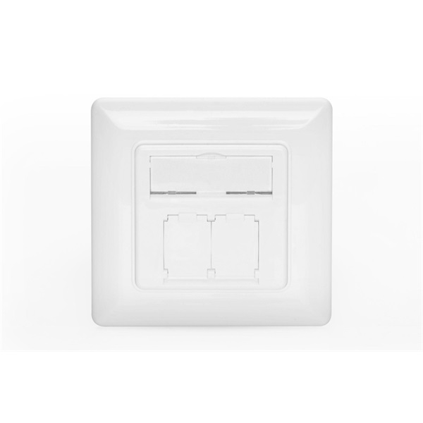 DIGITUS DN-93831 80x80 előlap 2 portos multimédia/keystone modulokhoz