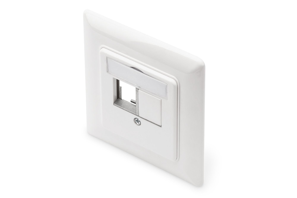 DIGITUS DN-93832 80x80 előlap 2 portos multimédia/Keystone modulokhoz