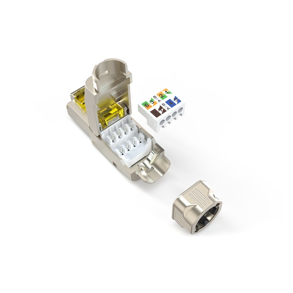 DIGITUS DN-93838 CAT8.1 FM45 RJ45 árnyékolt szerszám nélkül szerelhető csatlakozó