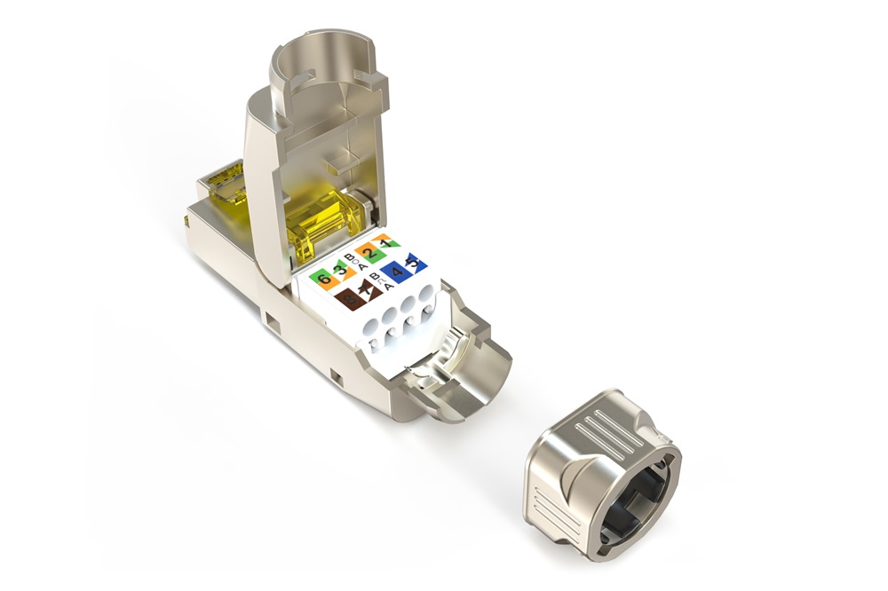 DIGITUS DN-93838 CAT8.1 FM45 RJ45 árnyékolt szerszám nélkül szerelhető csatlakozó