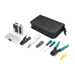 DIGITUS DN-94027 Hálózati szerszám készlet + teszter