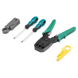 DIGITUS DN-94027 Hálózati szerszám készlet + teszter
