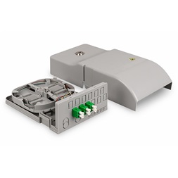 DIGITUS DN-949103 24 szálas 3x LC/APC duplex monomódusú OS2 IP54 FTTH elosztó doboz toldóval