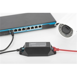 DIGITUS DN-95123 Gigabit Ethernet 22W PoE+ Repeater 802.3at