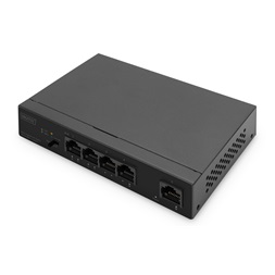 DIGITUS DN-95330-1 4x GbE Lan port PoE 60W nem menedzselhető asztali switch