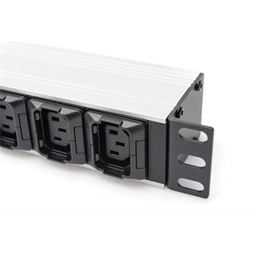 DIGITUS DN-95427 19" 1U PDU 230V 16A 8xIEC C13 2xC19 aljzat IEC C20 csatlakozó 2M elosztósor