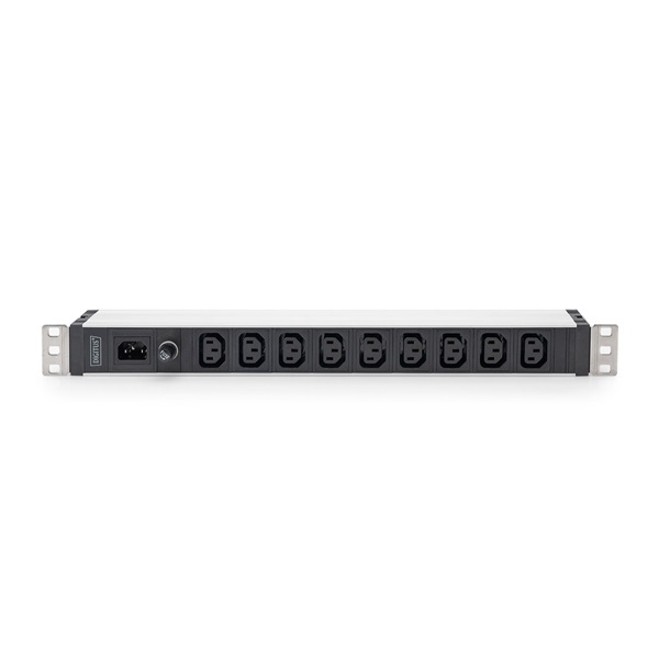DIGITUS DN-95429 19" 1U PDU 230V 10A 9xIEC C13 aljzat IEC C14 csatlakozó 2M elosztósor