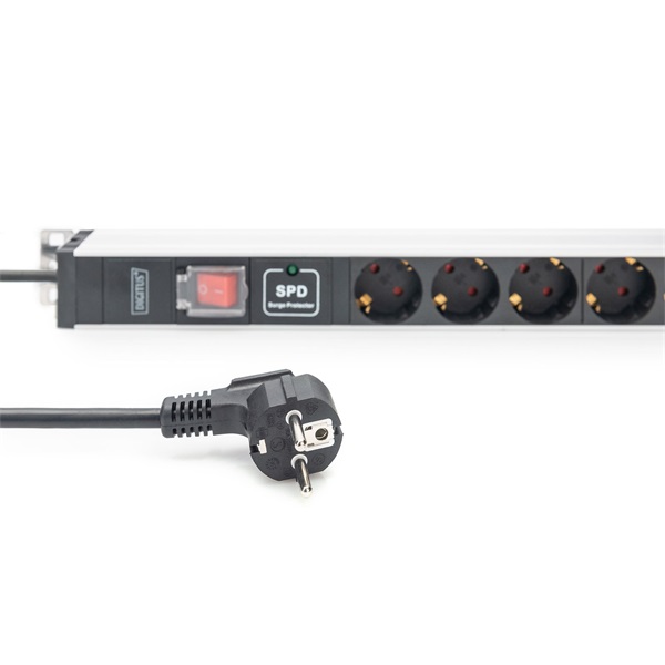 DIGITUS DN-95450 0U PDU függőleges 250V 16A 24xC13 3xC19 aljzat IEC 60309 ipari csatlakozó 3M elosztósor