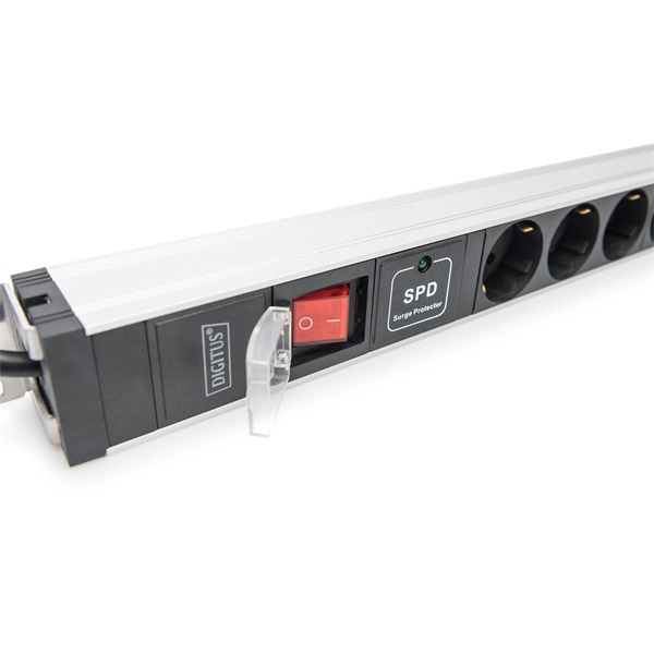 DIGITUS DN-95450 0U PDU függőleges 250V 16A 24xC13 3xC19 aljzat IEC 60309 ipari csatlakozó 3M elosztósor