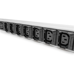 DIGITUS DN-95452  0U PDU függőleges 3 fázisú 250V 16A 24xC13 3xC19 aljzat IEC 60309 ipari csatlakozó 3M elosztósor