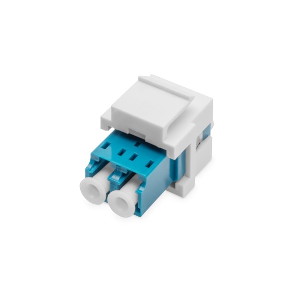 DIGITUS DN-96007-1-K Duplex monomódusú OS2 LC optikai Keystone toldó