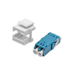 DIGITUS DN-96007-1-K Duplex monomódusú OS2 LC optikai Keystone toldó