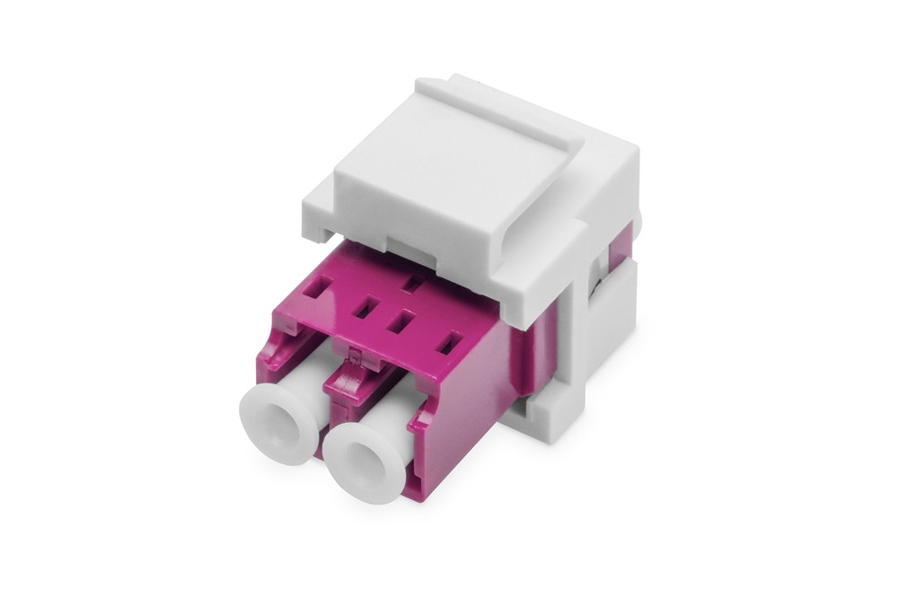 DIGITUS DN-96019-1-K Duplex multimodusú OM4 LC optikai Keystone toldó