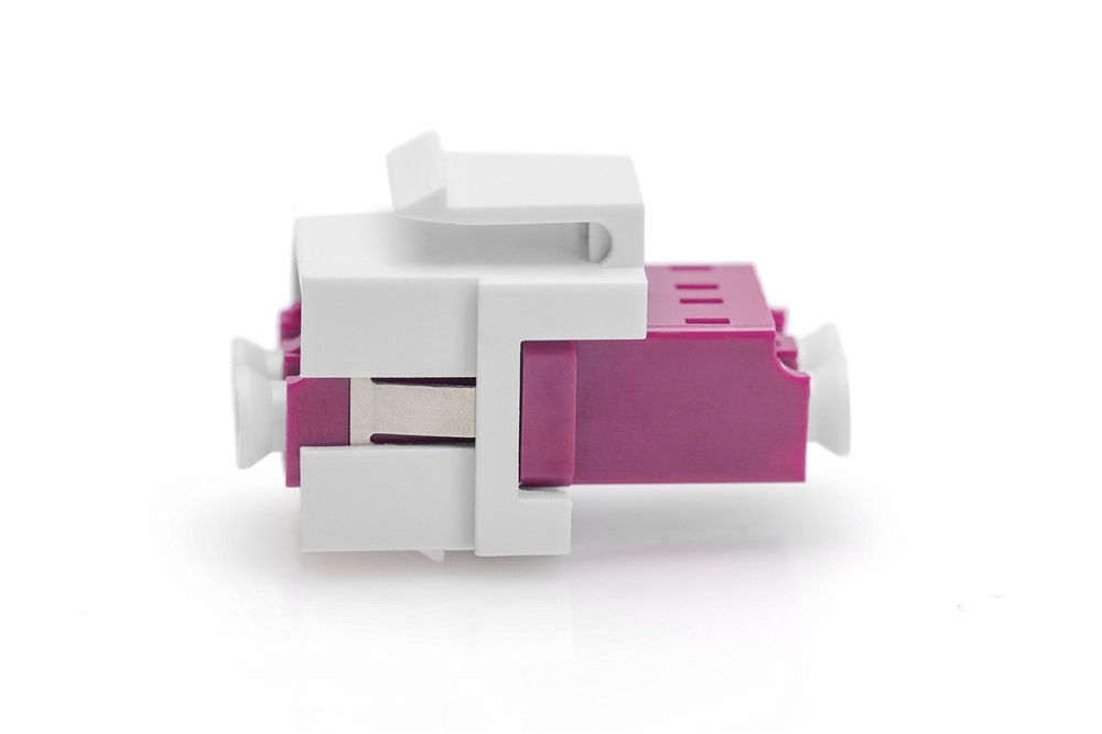 DIGITUS DN-96019-1-K Duplex multimodusú OM4 LC optikai Keystone toldó