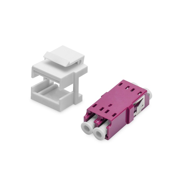 DIGITUS DN-96019-1-K Duplex multimodusú OM4 LC optikai Keystone toldó
