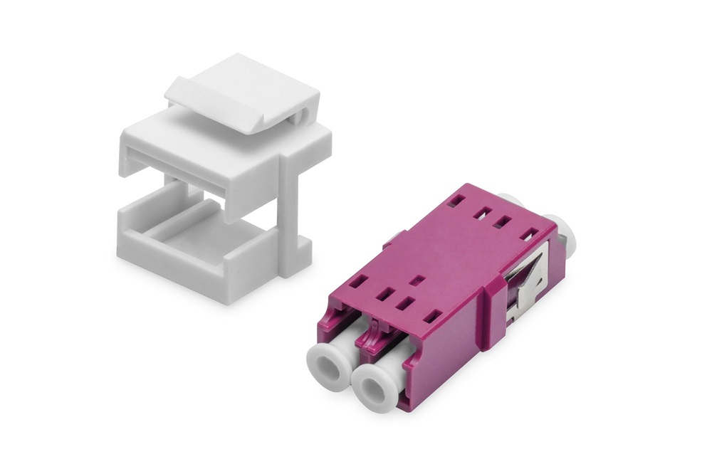 DIGITUS DN-96019-1-K Duplex multimodusú OM4 LC optikai Keystone toldó