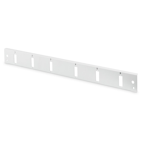DIGITUS DN-96203-QL 1U 6x SC DX szürke optikai patch panel előlap