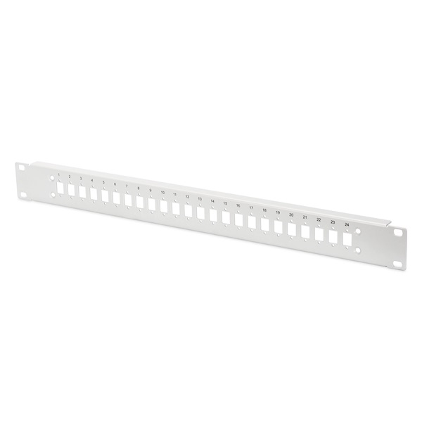 DIGITUS DN-96207-AL 1U 24x LC DX szürke optikai patch panel előlap