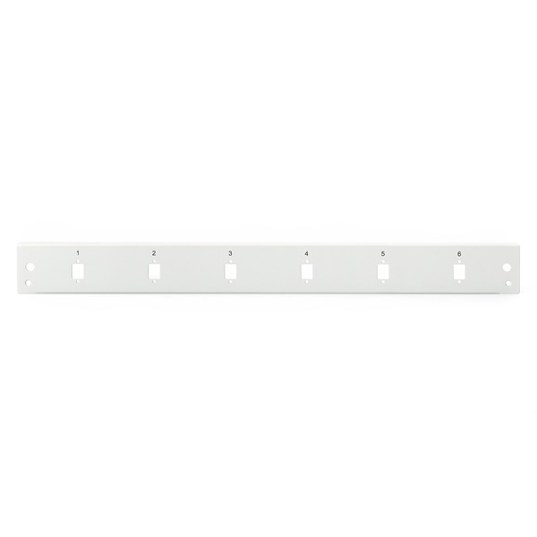 DIGITUS DN-96208-QL 1U 6x LC DX  6x SC SX szürke optikai patch panel előlap