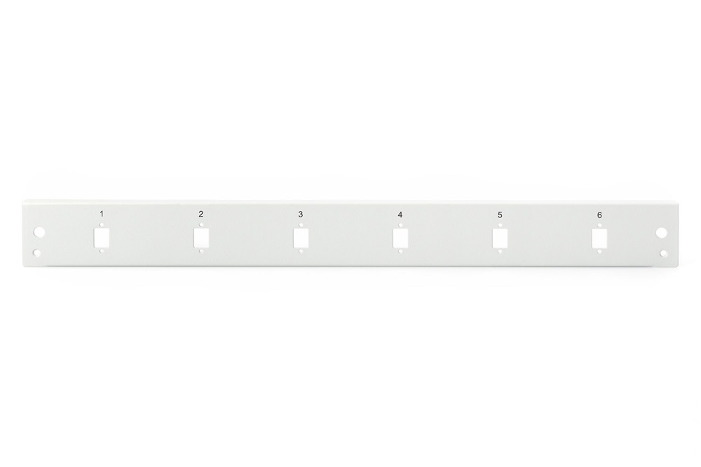 DIGITUS DN-96208-QL 1U 6x LC DX  6x SC SX szürke optikai patch panel előlap
