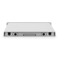 DIGITUS DN-96322/9 19" 1U 24x SC/UPC duplex monomódusú OS2 komplet optikai patch panel