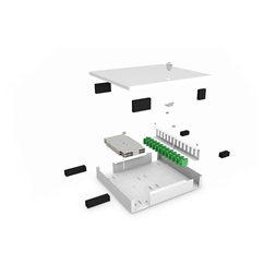 DIGITUS DN-96800S-2 24 szálas IP20 fali optikai üres elosztó doboz