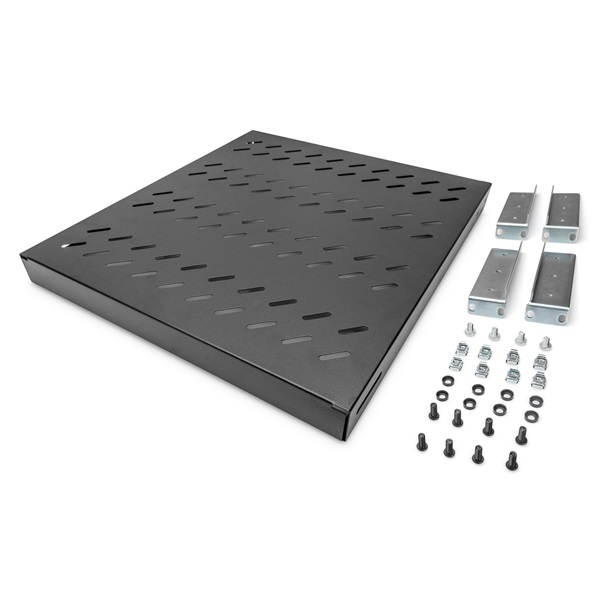 DIGITUS DN-97647 19" 1U 508mm mély 50kg állítható mélységű fekete polc