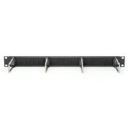 DIGITUS DN-97669 19” 1U fésűs fekete acél gyűrűs kábelrendező