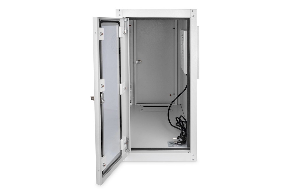 DIGITUS DN-CC 9002 Szintező lábas zárható üvegajtós szűrőventilátoros számítógépház