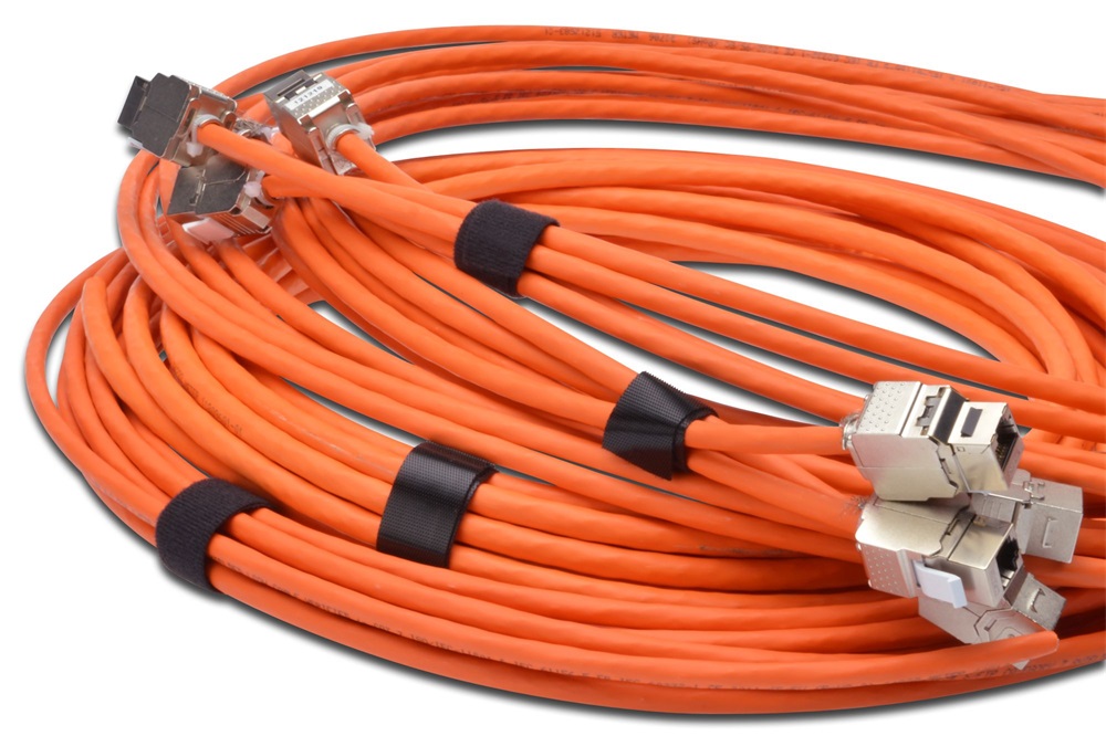 DIGITUS DN-CT-10M-20 20mm széles fekete szövet tépőzáras kábelkötegelő 10m
