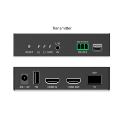 DIGITUS DS-55348 HDMI 4K UHD 60Hz KVM IP 40km/300m optikai extender szett
