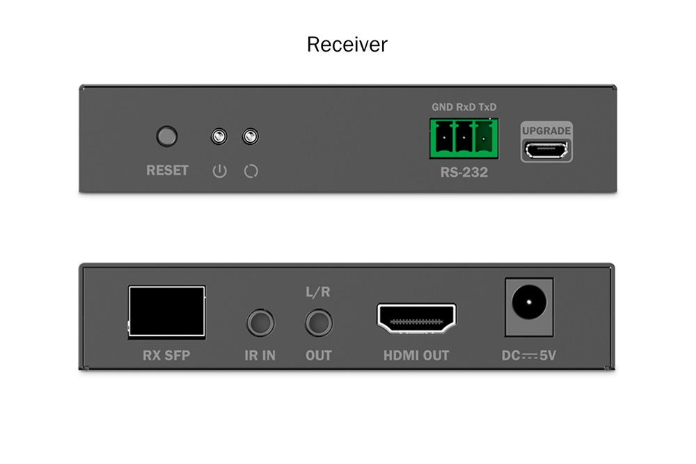 DIGITUS DS-55350 HDMI 4K UHD 60Hz IP 40km/300m optikai extender szett