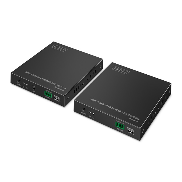 DIGITUS DS-55350 HDMI 4K UHD 60Hz IP 40km/300m optikai extender szett