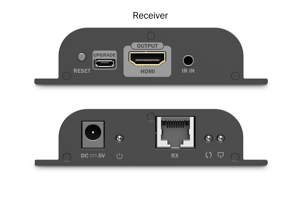 DIGITUS DS-55352 HDMI 4K UHD 60Hz Cat.6 IP 200m extender vevőegység