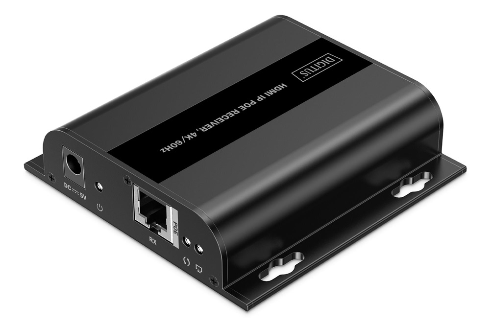 DIGITUS DS-55354 HDMI 4K UHD 60Hz Cat.6 IP 200m PoE extender vevőegység