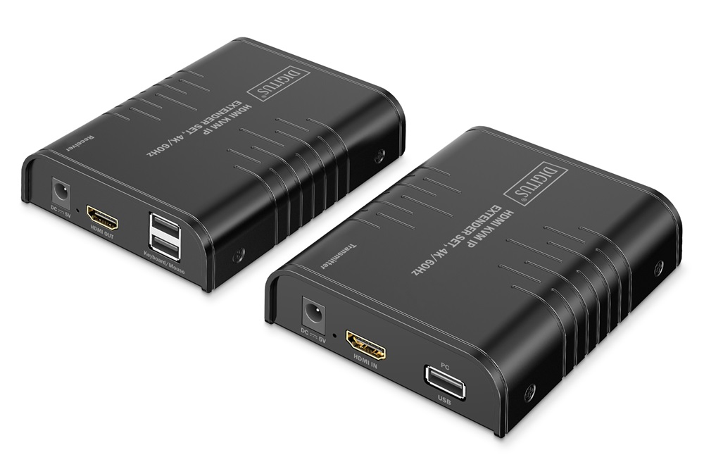 DIGITUS DS-55355 HDMI 4K UHD 60Hz Cat.6 KVM IP 200m extender szett