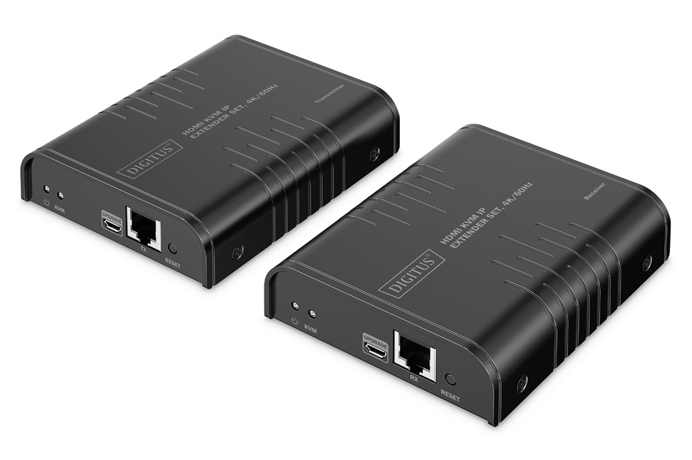 DIGITUS DS-55355 HDMI 4K UHD 60Hz Cat.6 KVM IP 200m extender szett