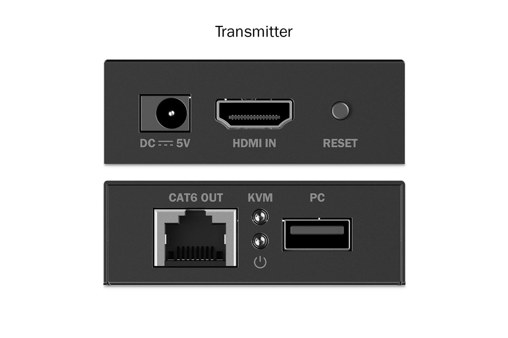 DIGITUS DS-55357 HDMI 4K UHD 30Hz Cat.6 KVM IP 40m extender szett