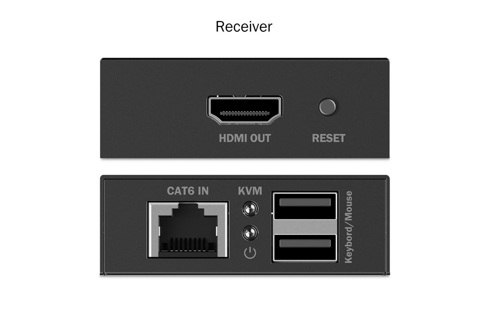 DIGITUS DS-55357 HDMI 4K UHD 30Hz Cat.6 KVM IP 40m extender szett